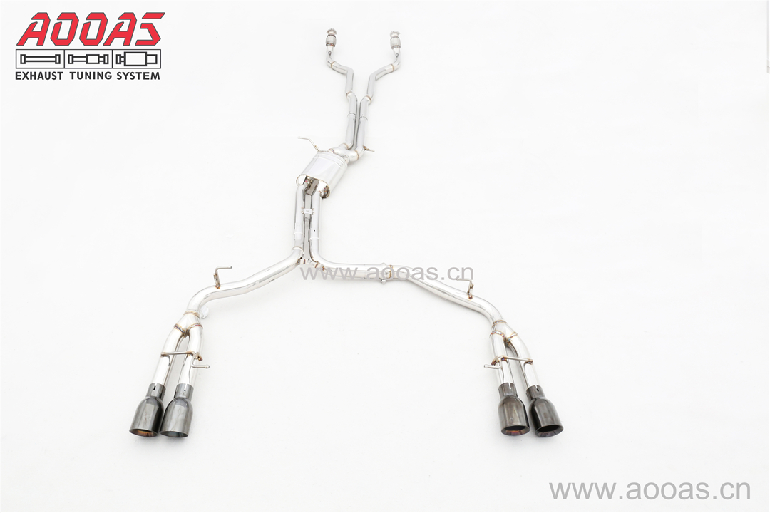 AUDI S6 Customized Version All SS304 / Front Pipe+All SS304 / Catback System